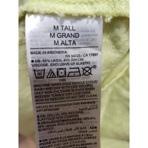 Old Navy Sheath Dress Women's Medium Tall Yellow Scoop Neck Sleeveless Pullover - Picture 6 of 13